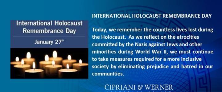 International Holocaust Remembrance Day January 27 2024 Cipriani   International Holocaust Remembrance Day 2024 Post 